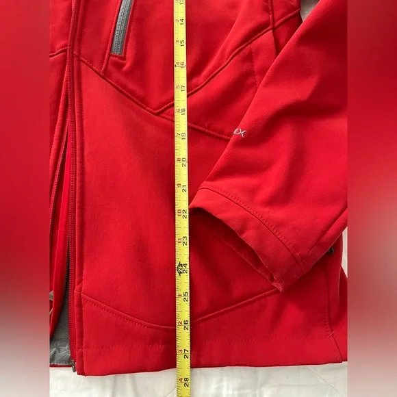 Red Northface warm jacket